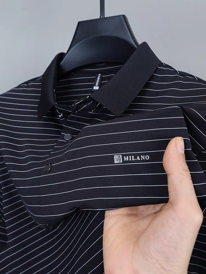 Lavish Edge Striped Polo T-Shirts
