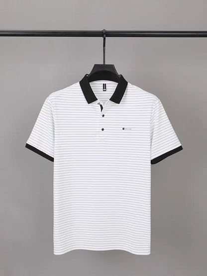 Lavish Edge Striped Polo T-Shirts
