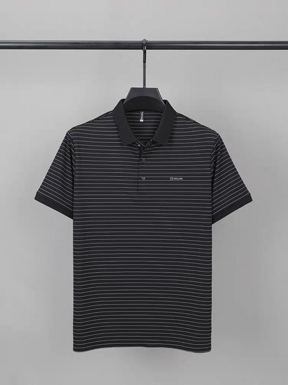 Lavish Edge Striped Polo T-Shirts